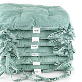 etérea Stuhlkissen Sitzkisten Denim-Optik Hilda 40x40 cm