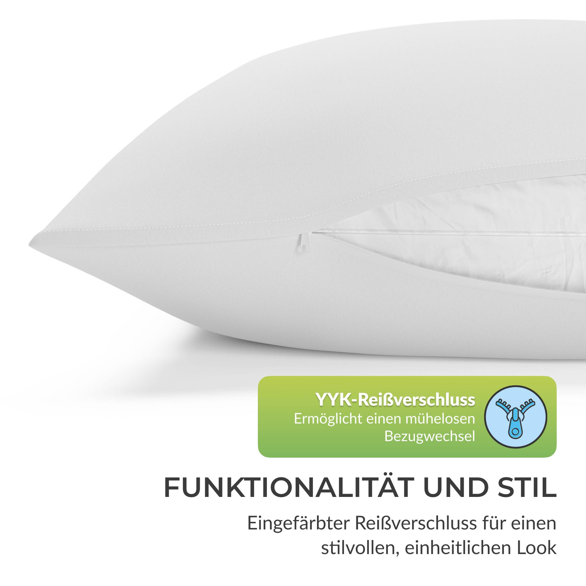 etérea Premium Jersey Kissenbezug – weich, langlebig & bügelfrei