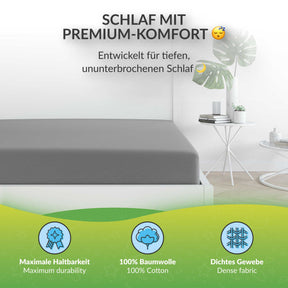 etérea Comfort Jersey Kinder Spannbettlaken Doppelpack