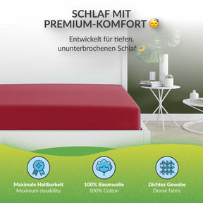 etérea 2 Stück Comfort Jersey Spannbettlaken