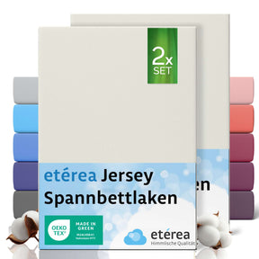 etérea Comfort Jersey Kinder Spannbettlaken Doppelpack