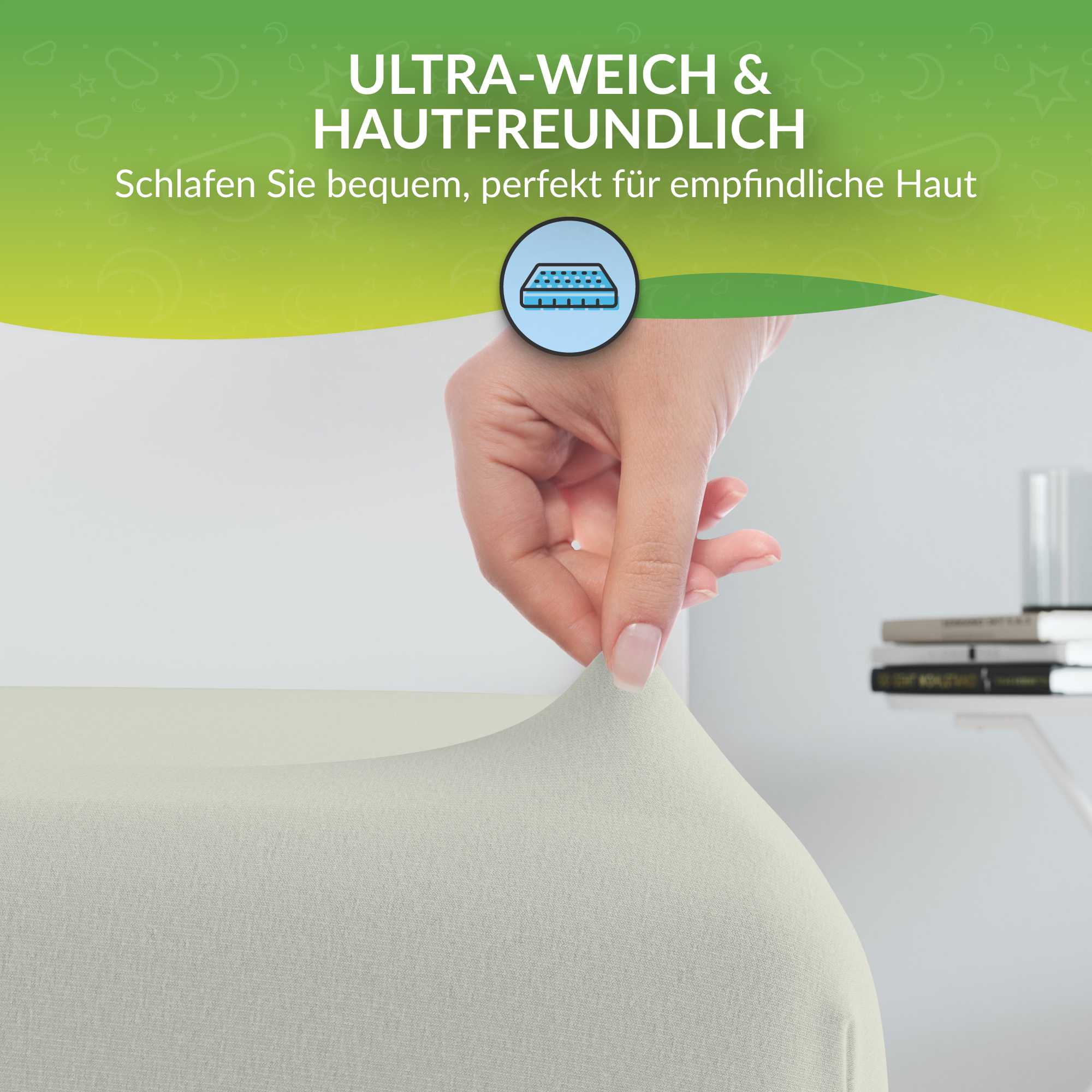 etérea Comfort Jersey Kinder Spannbettlaken Doppelpack