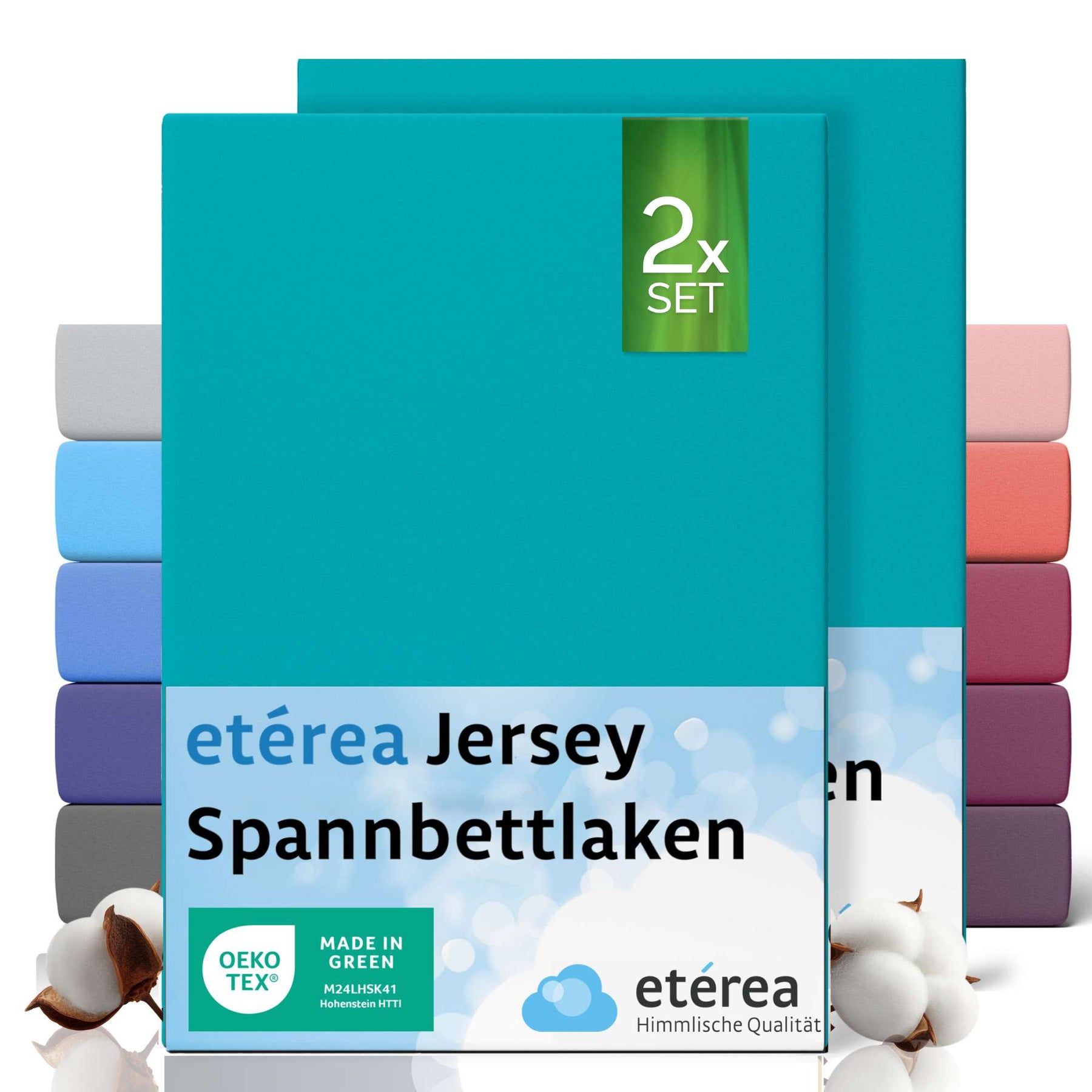 etérea Comfort Jersey Kinder Spannbettlaken Doppelpack