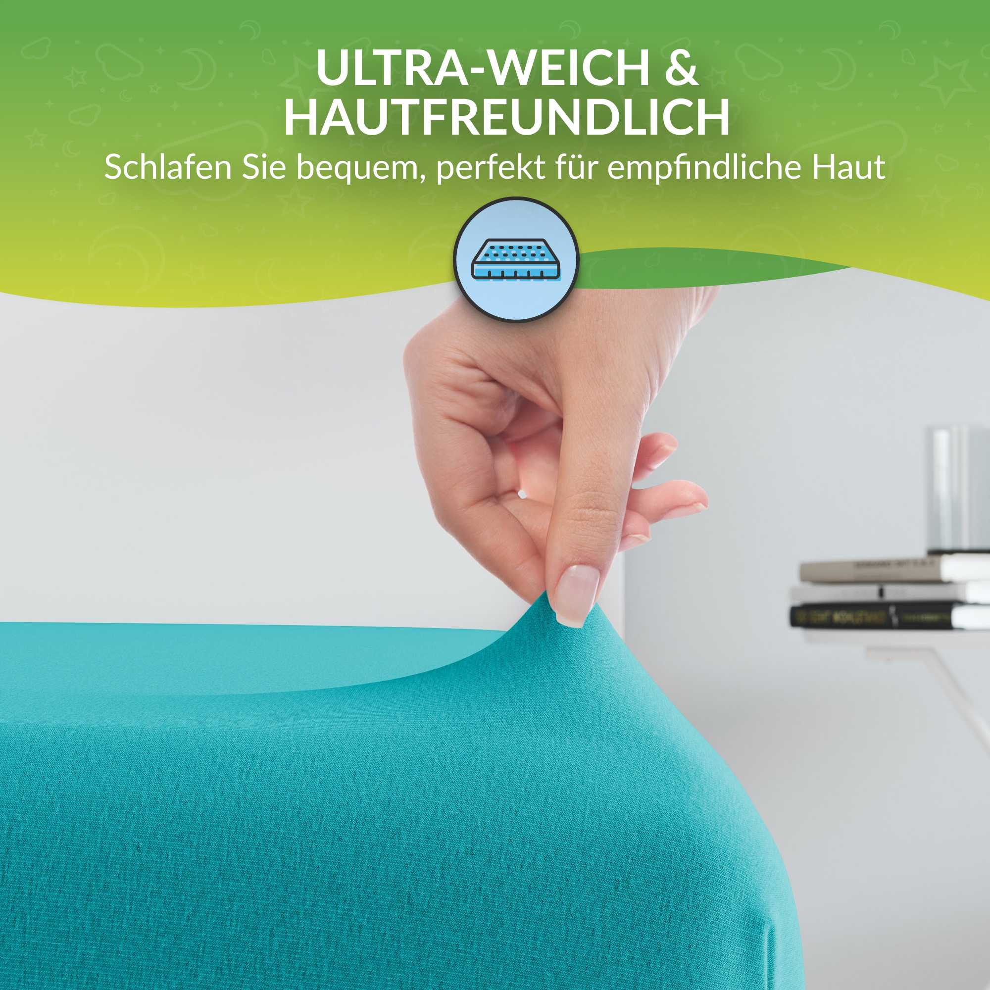 etérea Comfort Jersey Kinder Spannbettlaken Doppelpack