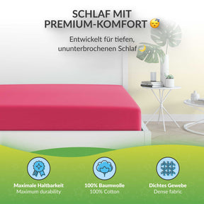 etérea 2 Stück Comfort Jersey Spannbettlaken