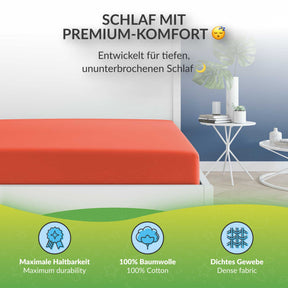 etérea 2 Stück Comfort Jersey Spannbettlaken