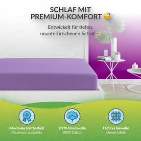 etérea 2 Stück Comfort Jersey Spannbettlaken