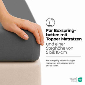 etérea Comfort Jersey Topper Spannbettlaken