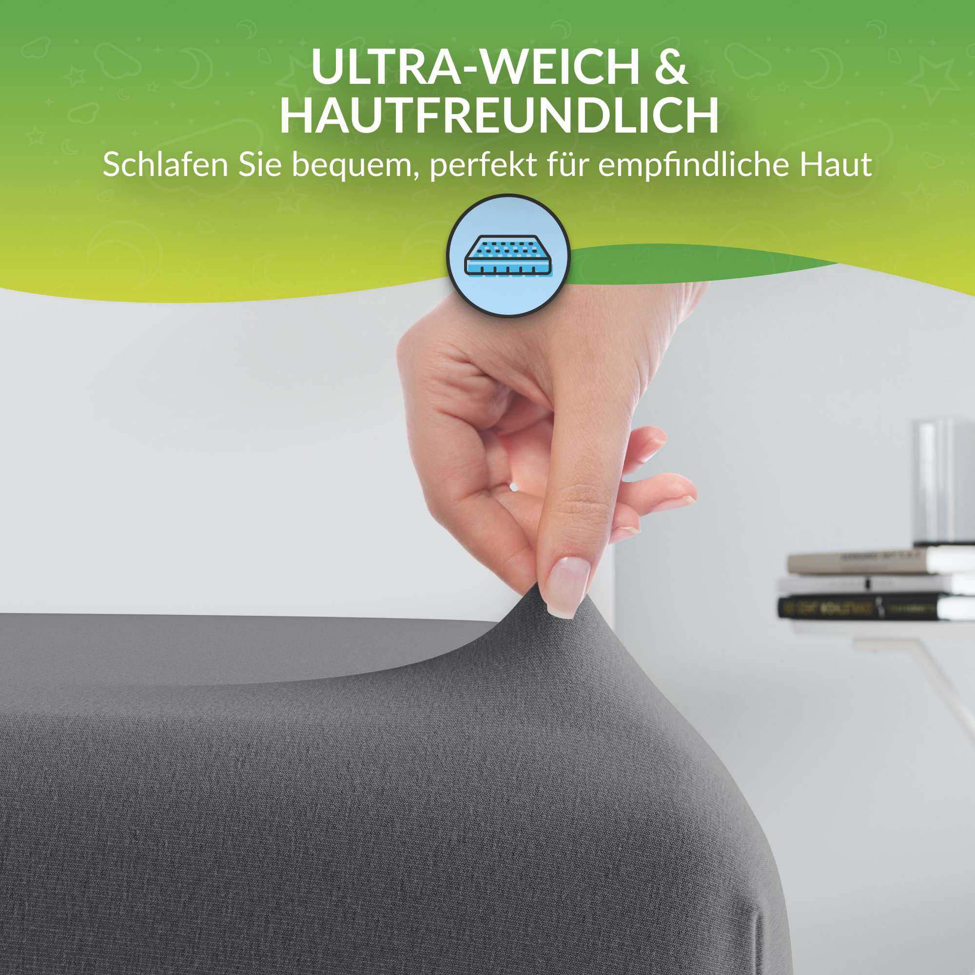 etérea 2 Stück Comfort Jersey Spannbettlaken - Bild 69