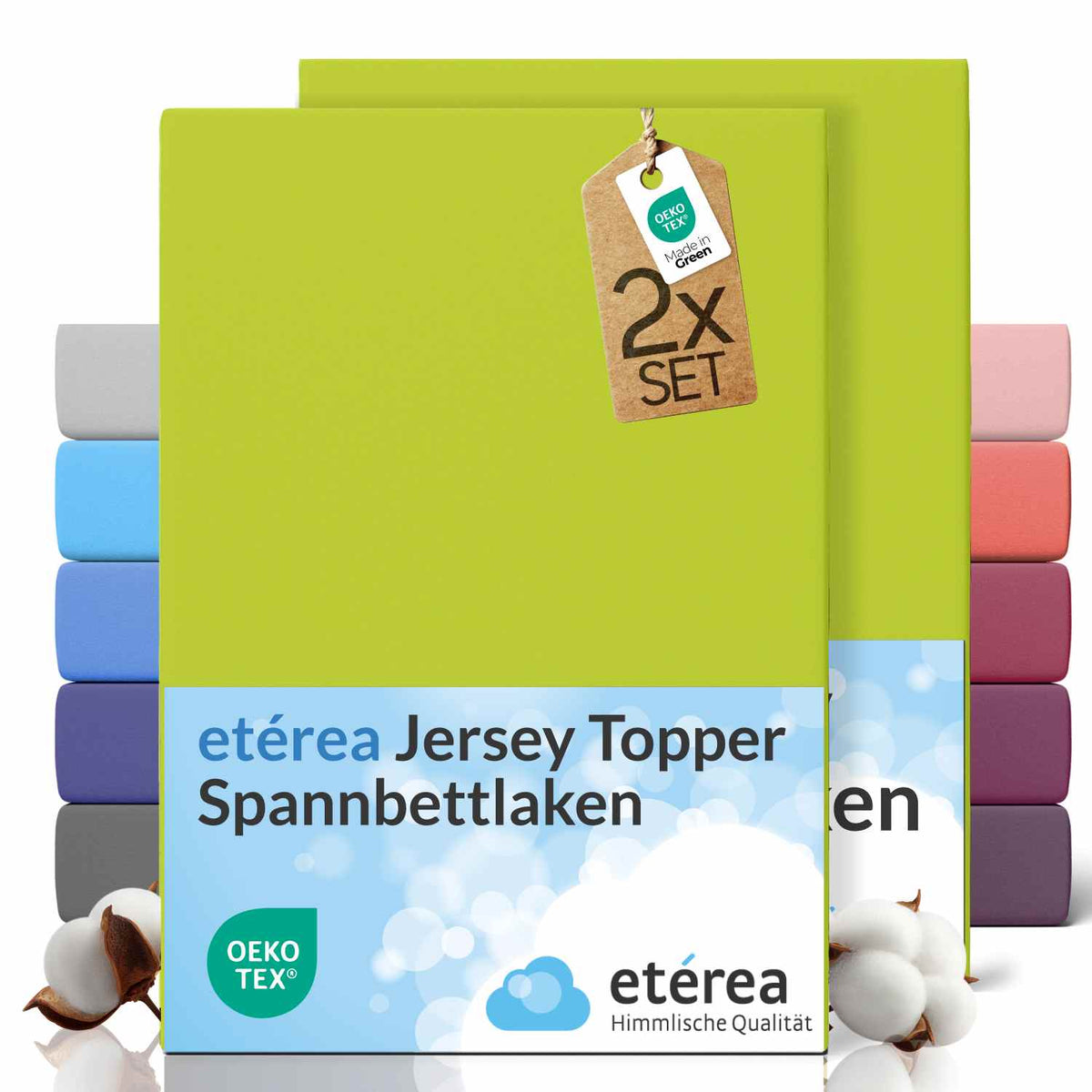etérea 2er Set Comfort Jersey #farbe_apfelgruen