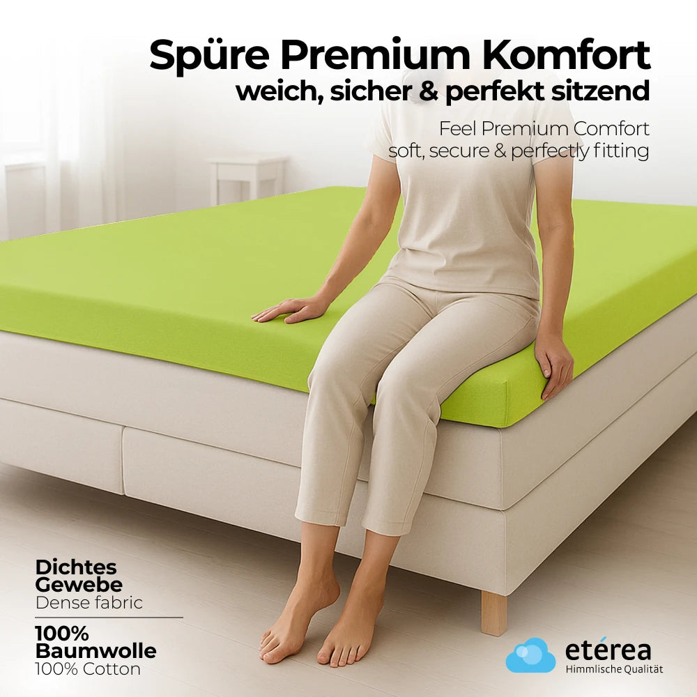 etérea Comfort Jersey Topper Spannbettlaken - 200x220 cm