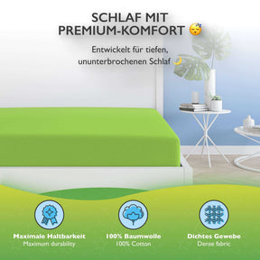 etérea 2 Stück Comfort Jersey Topper Spannbettlaken