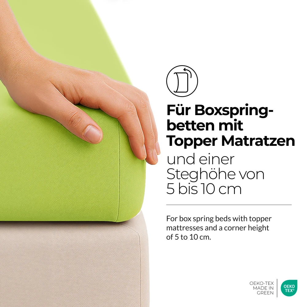 etérea Comfort Jersey Topper Spannbettlaken - 200x220 cm