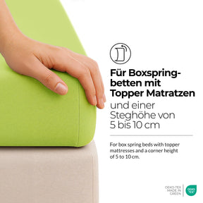etérea Comfort Jersey Topper Spannbettlaken - 200x220 cm