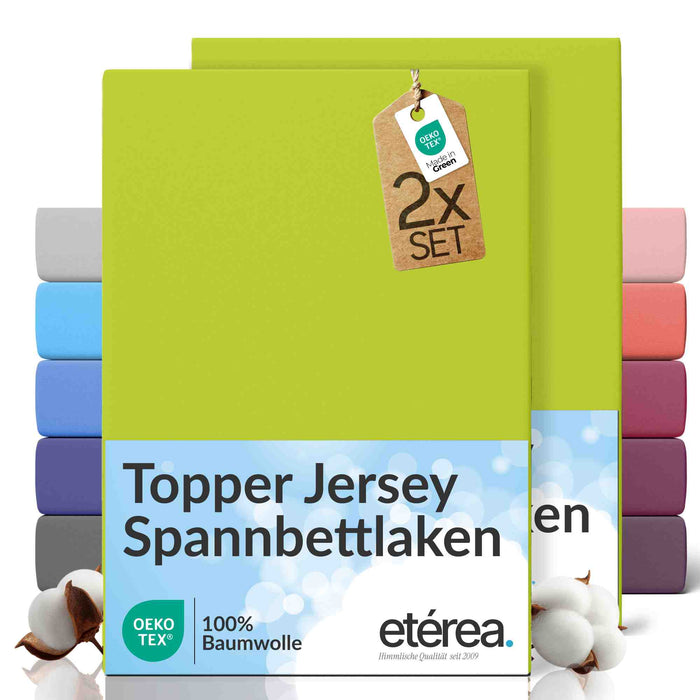 etérea 2er Set Comfort Jersey #farbe_apfelgruen