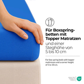 etérea Comfort Jersey Topper Spannbettlaken - 200x220 cm