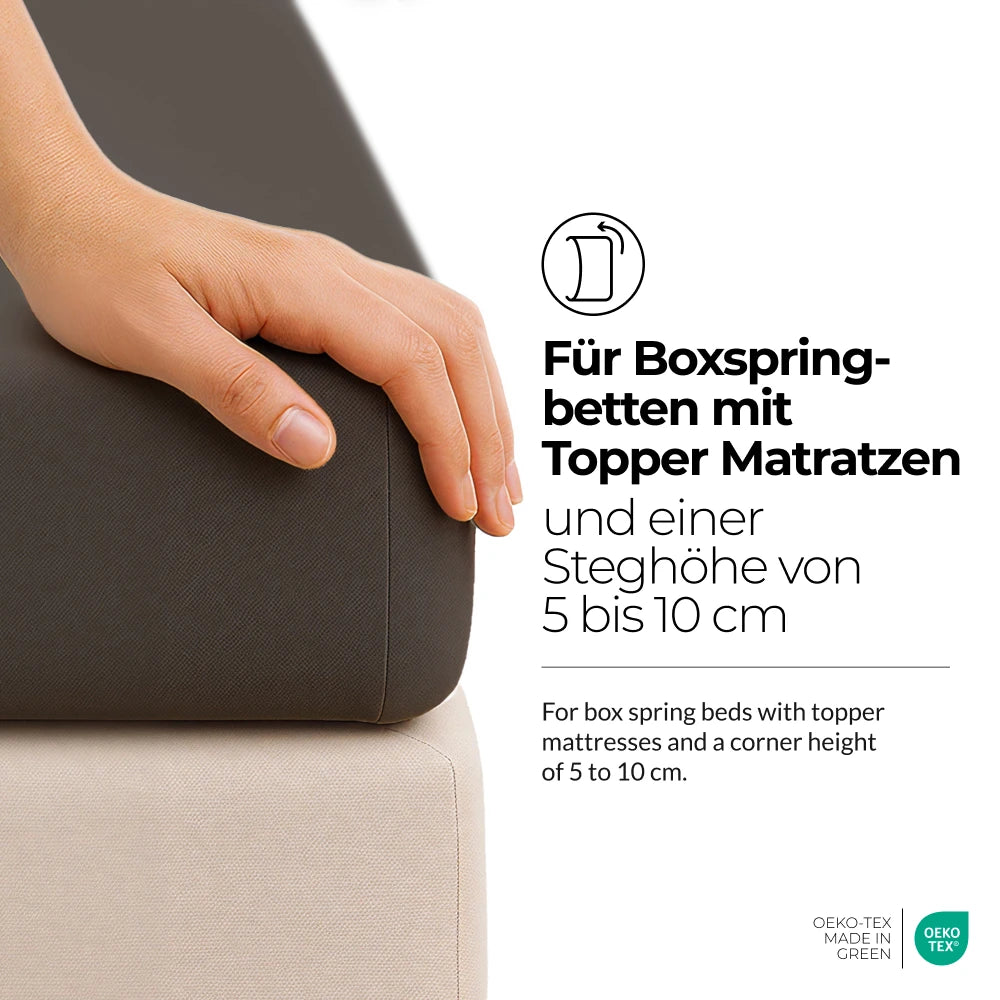 etérea Comfort Jersey Topper Spannbettlaken - 200x220 cm