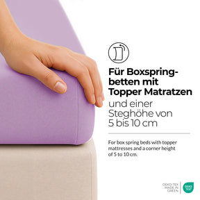 etérea Comfort Jersey Topper Spannbettlaken - 200x220 cm