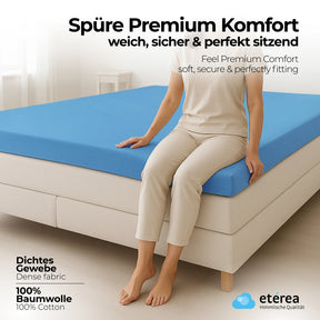 etérea Comfort Jersey Topper Spannbettlaken - 200x220 cm
