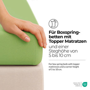etérea Comfort Jersey Topper Spannbettlaken - 200x220 cm