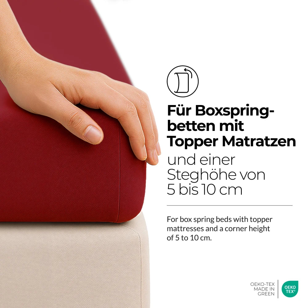 etérea Comfort Jersey Topper Spannbettlaken - 200x220 cm