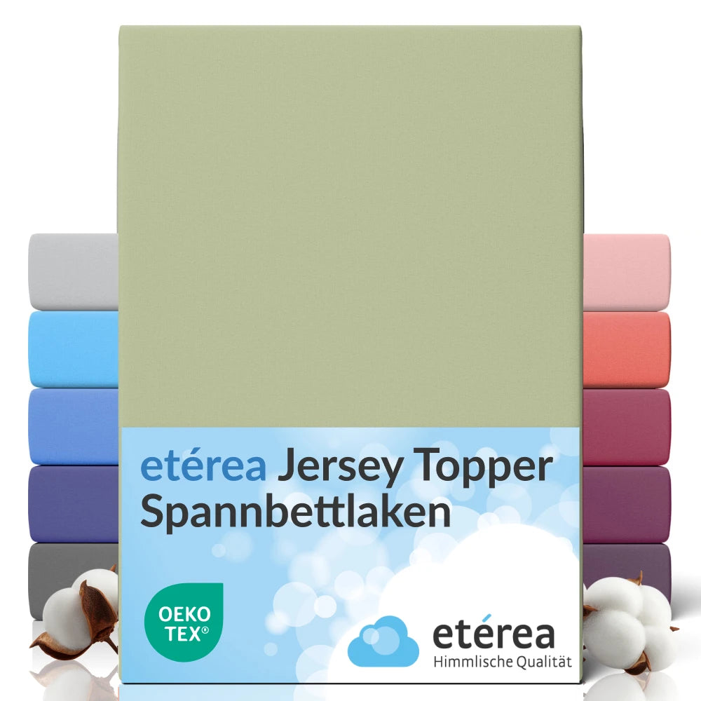 etérea Comfort Jersey Topper Spannbettlaken - 200x220 cm