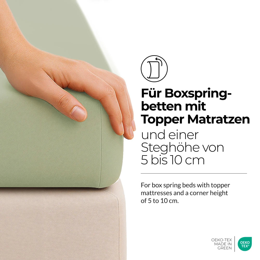 etérea Comfort Jersey Topper Spannbettlaken - 200x220 cm