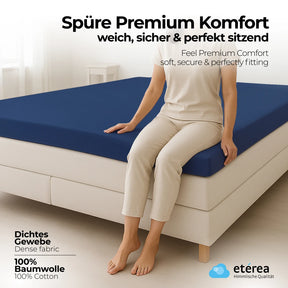 etérea Comfort Jersey Topper Spannbettlaken - 200x220 cm