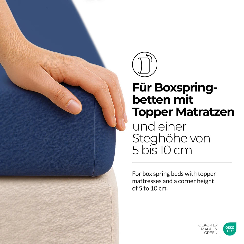 etérea Comfort Jersey Topper Spannbettlaken - 200x220 cm