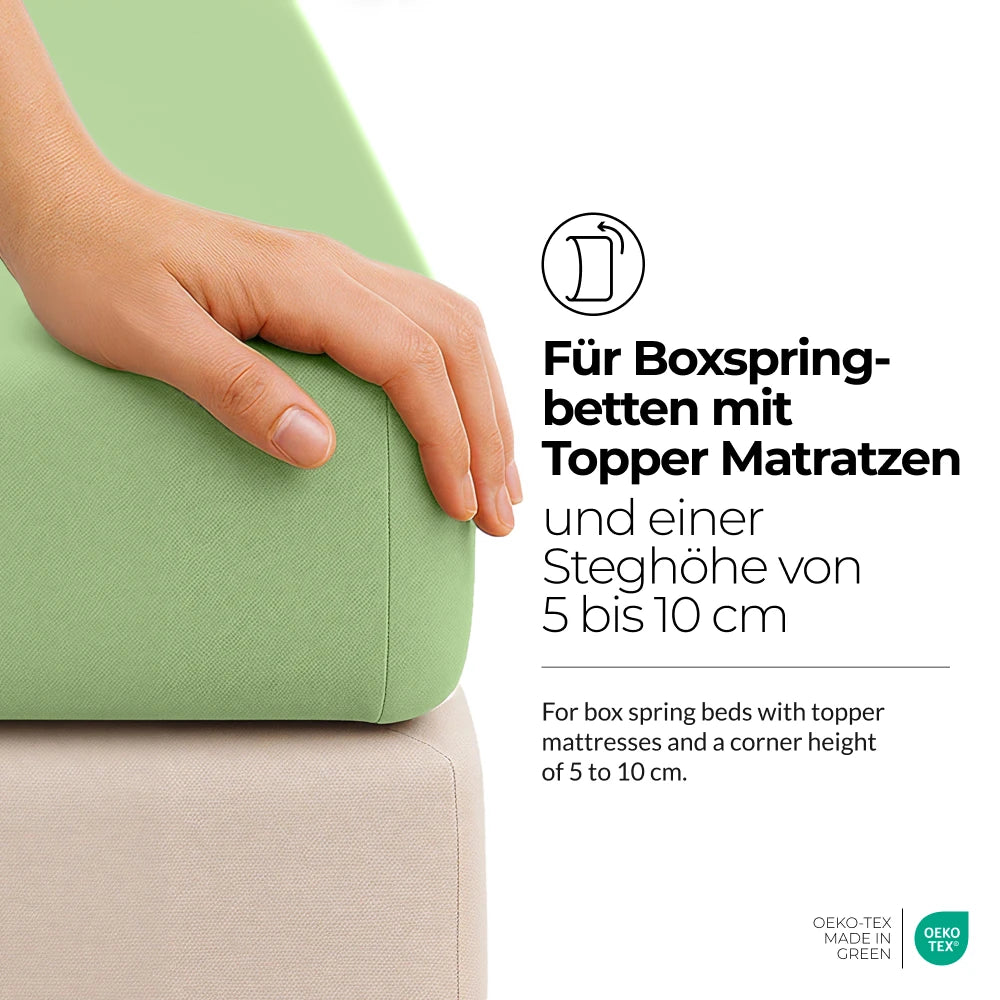 etérea Comfort Jersey Topper Spannbettlaken - 200x220 cm