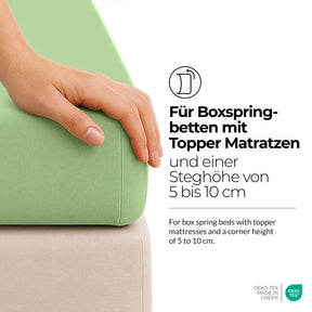 etérea Comfort Jersey Topper Spannbettlaken - 200x220 cm