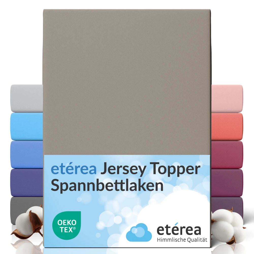 etérea Comfort Jersey Topper Spannbettlaken - 200x220 cm