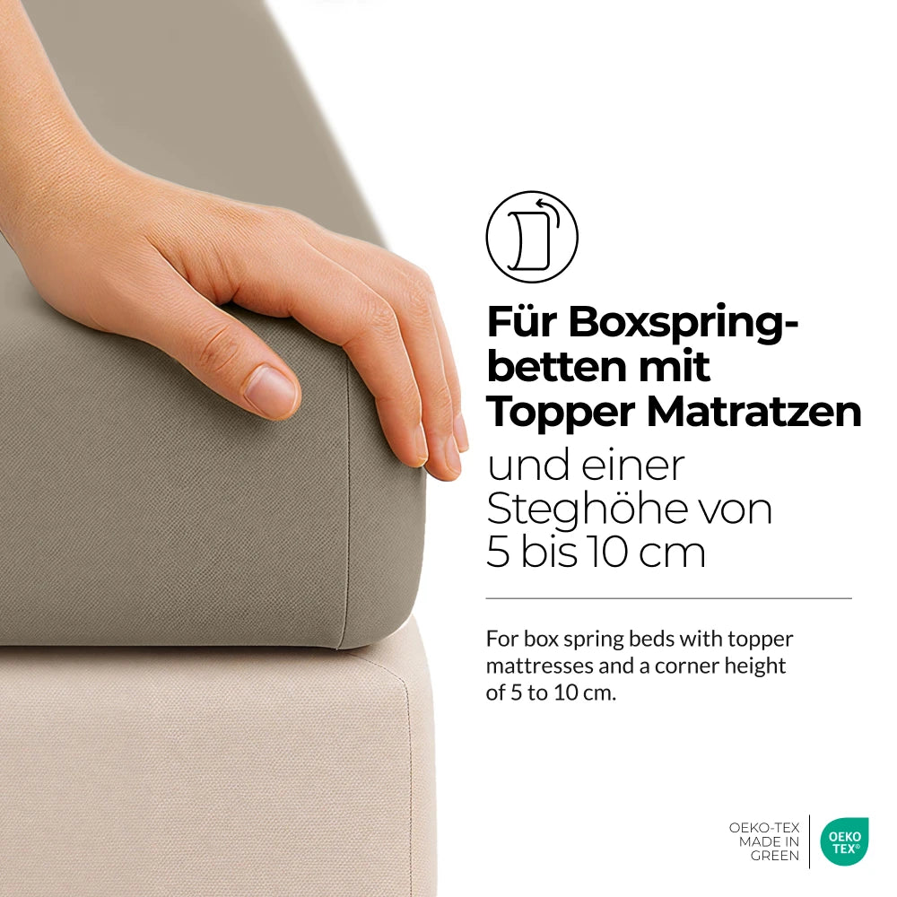 etérea Comfort Jersey Topper Spannbettlaken - 200x220 cm