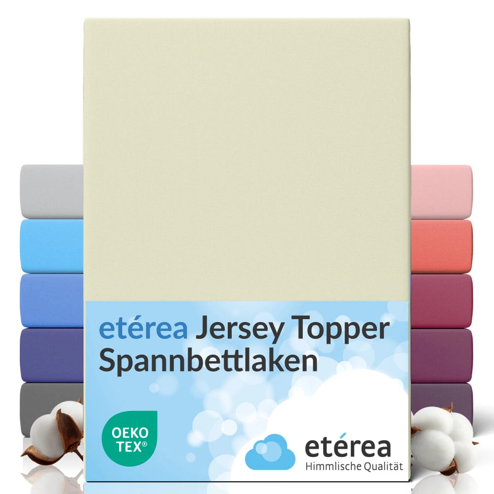 etérea Comfort Jersey Topper Spannbettlaken - 200x220 cm