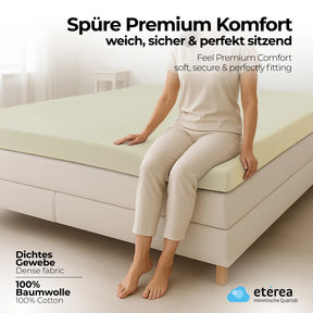 etérea Comfort Jersey Topper Spannbettlaken - 200x220 cm