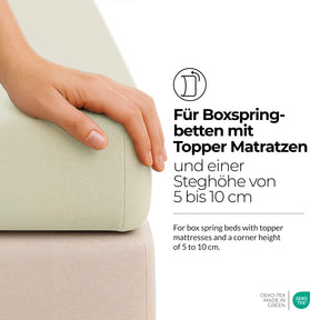 etérea Comfort Jersey Topper Spannbettlaken - 200x220 cm