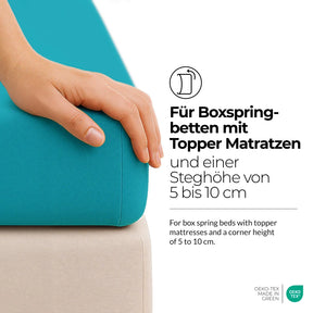 etérea Comfort Jersey Topper Spannbettlaken - 200x220 cm