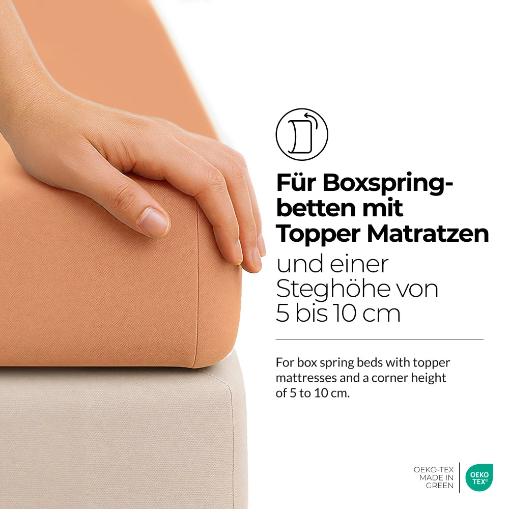 etérea Comfort Jersey Topper Spannbettlaken - 200x220 cm