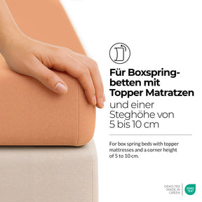 etérea Comfort Jersey Topper Spannbettlaken - 200x220 cm