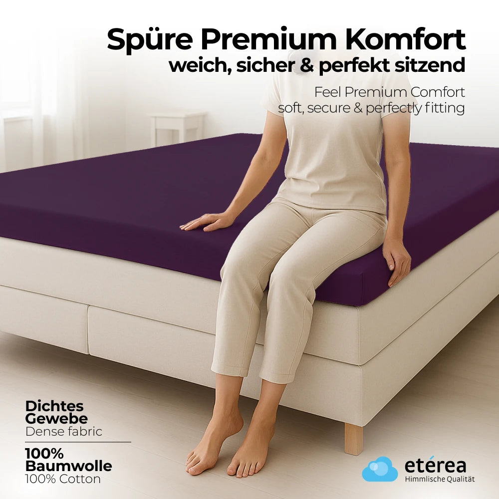 etérea Comfort Jersey Topper Spannbettlaken - 200x220 cm