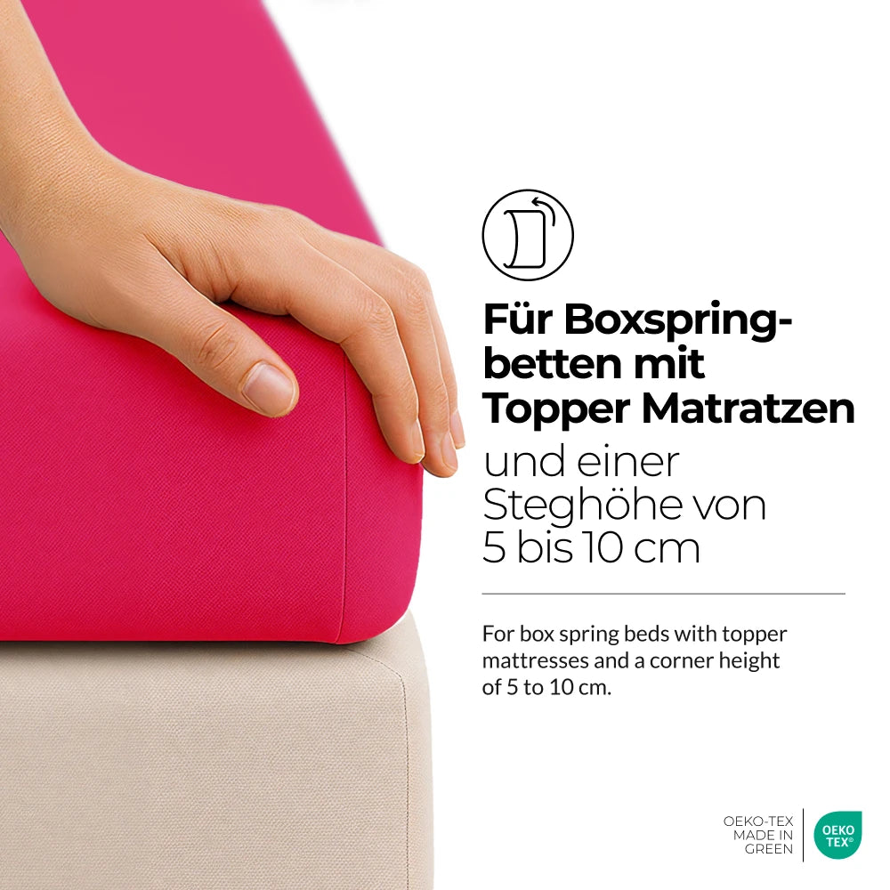 etérea Comfort Jersey Topper Spannbettlaken - 200x220 cm