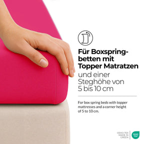 etérea Comfort Jersey Topper Spannbettlaken - 200x220 cm