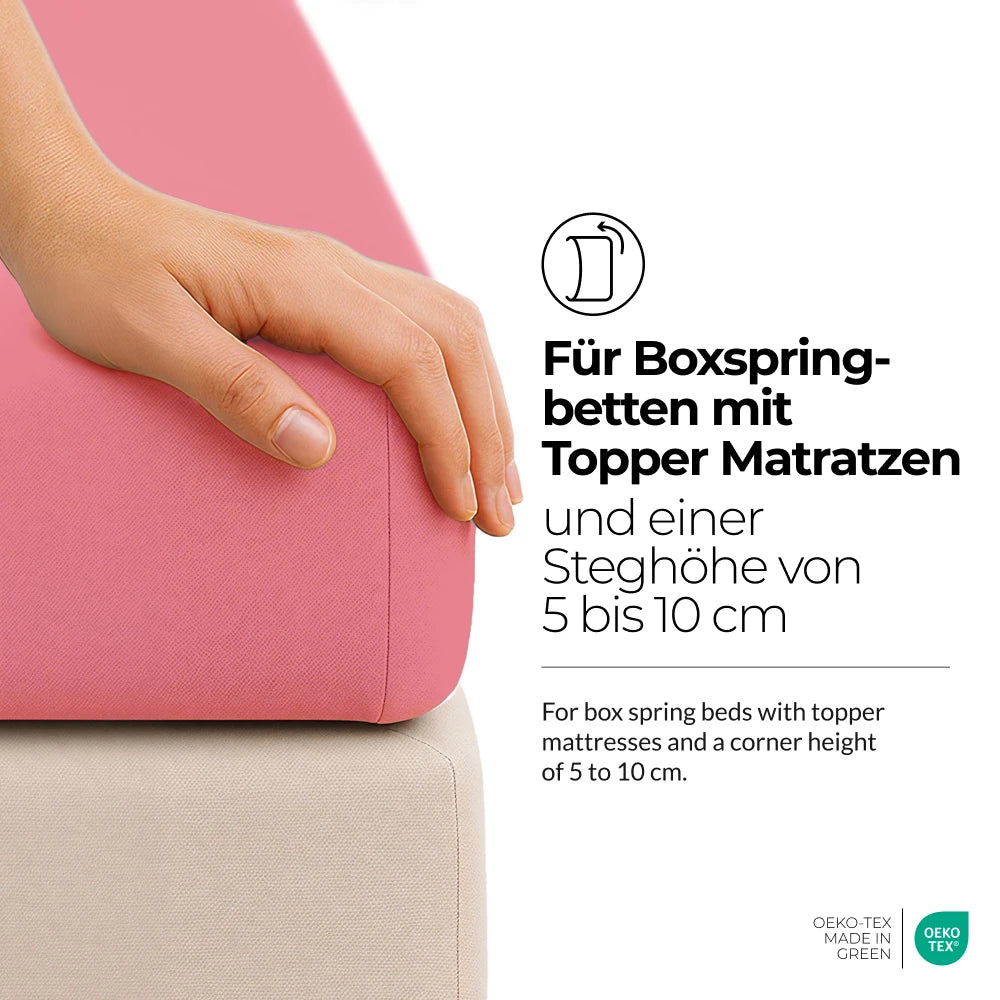 etérea Comfort Jersey Topper Spannbettlaken - 200x220 cm