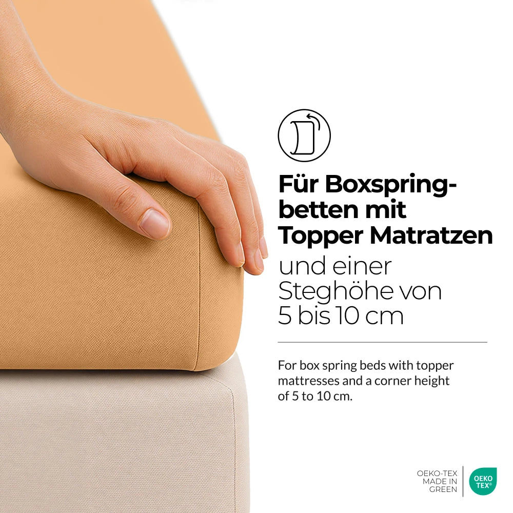 etérea Comfort Jersey Topper Spannbettlaken - 200x220 cm