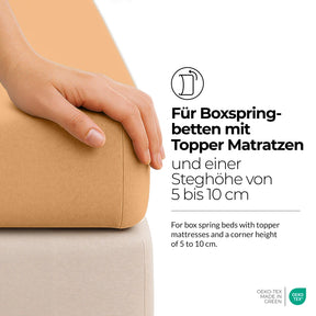 etérea Comfort Jersey Topper Spannbettlaken - 200x220 cm
