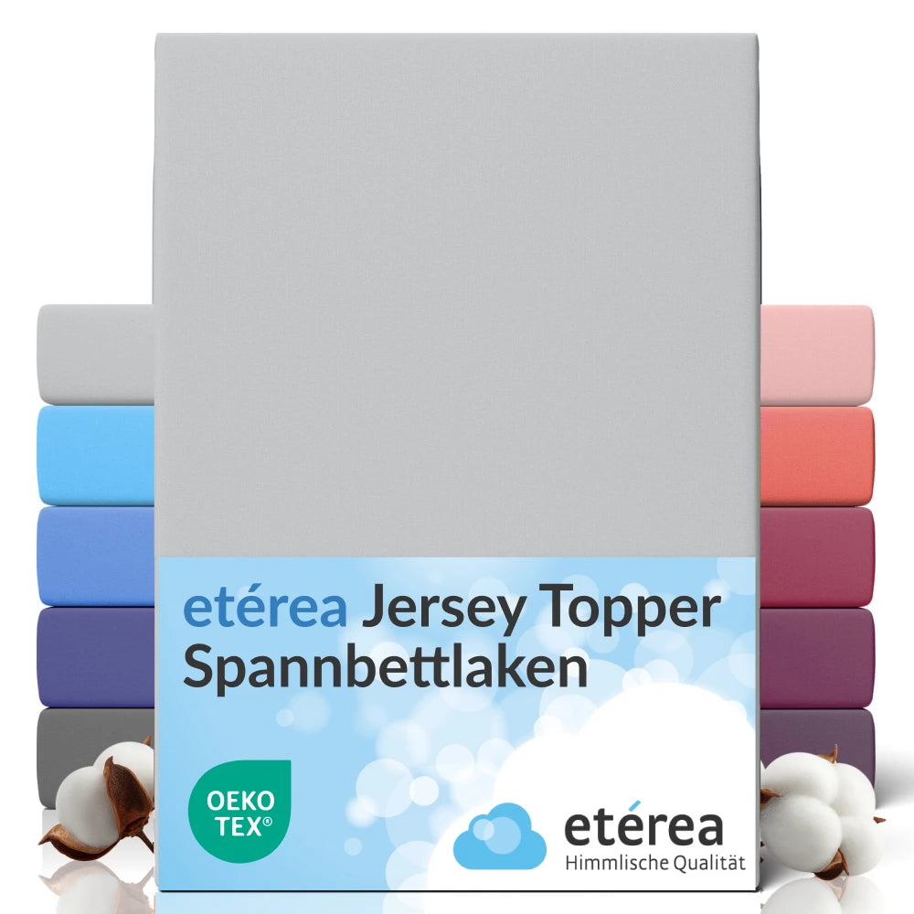 etérea Comfort Jersey Topper Spannbettlaken - 200x220 cm