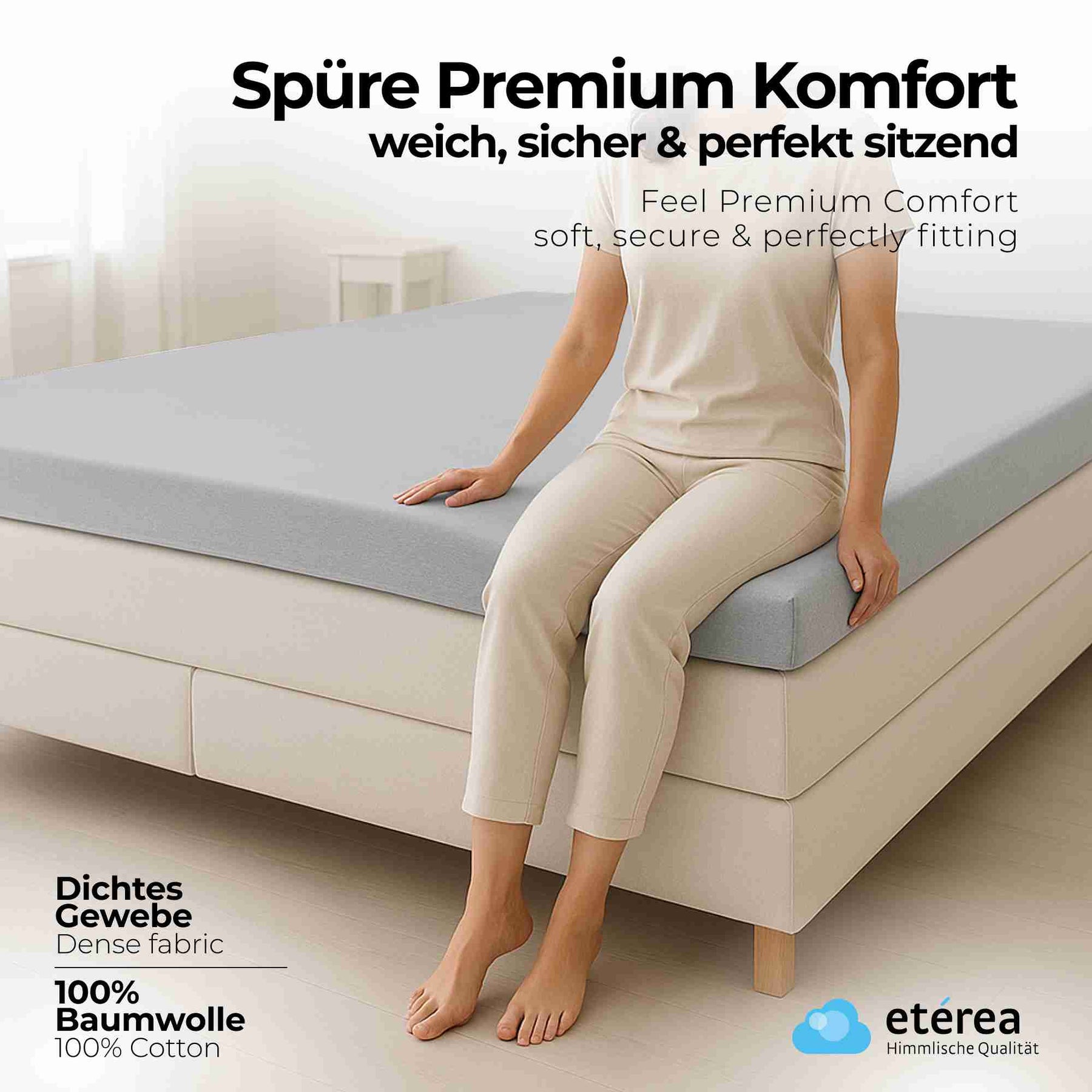 etérea Comfort Jersey Topper Spannbettlaken