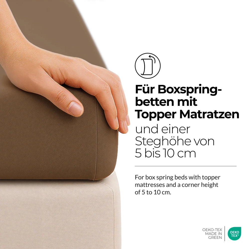 etérea Comfort Jersey Topper Spannbettlaken - 200x220 cm