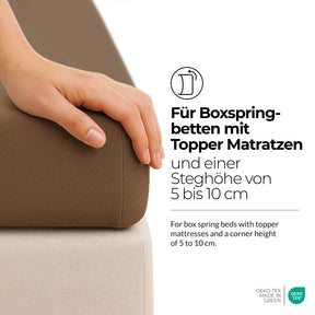 etérea Comfort Jersey Topper Spannbettlaken - 200x220 cm