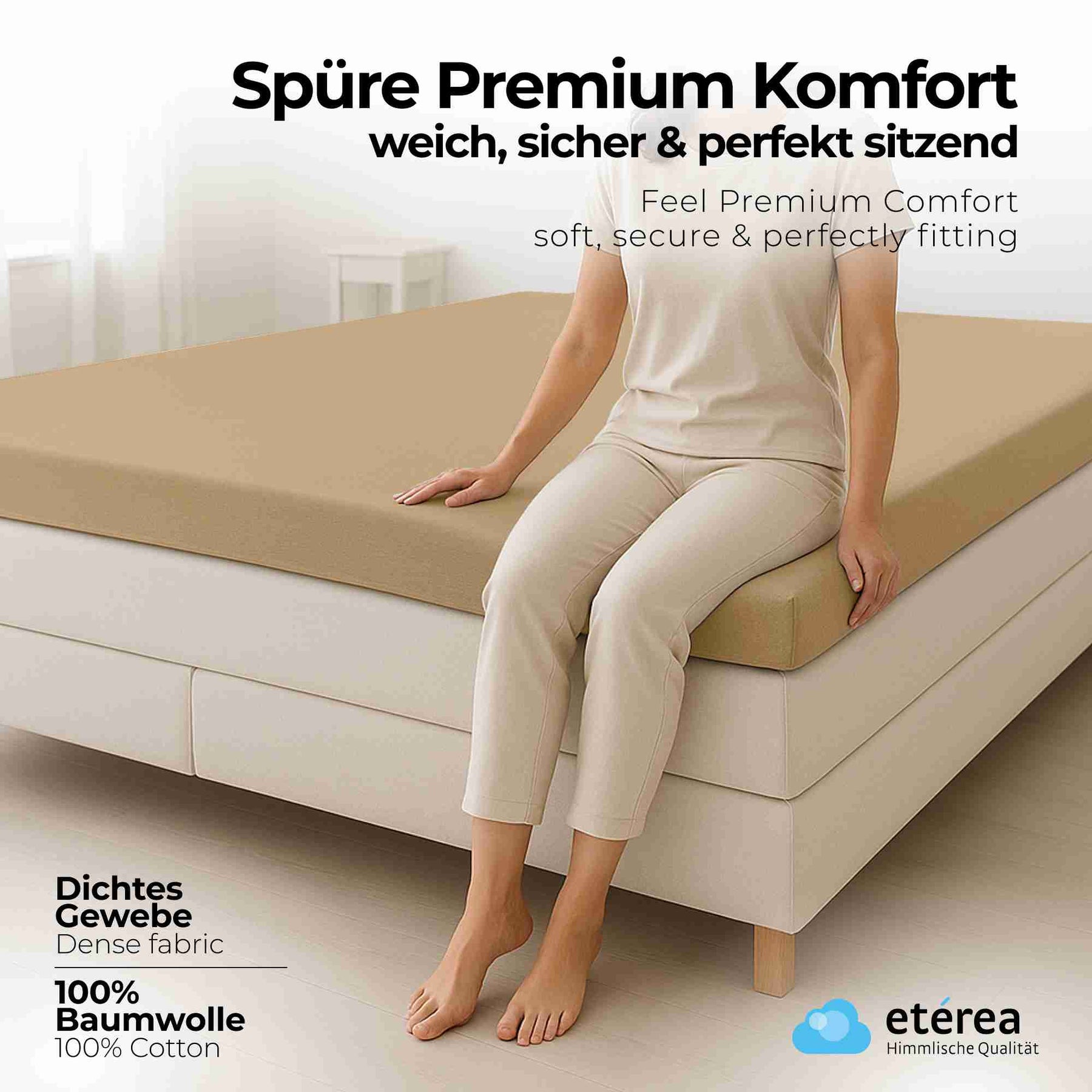 etérea Comfort Jersey Topper Spannbettlaken